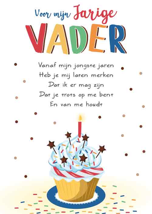 Het Muizenhol Wenskaart Voor Mijn Jarige Vader Met Tekst Verjaardag Vader Tekst