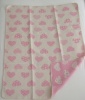 babydeken hartjes roze