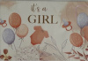 budget kaart its a girl ballonnen en rompertje