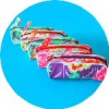 etui bloemenprint