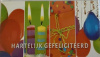 geldenvelop kaarsjes in midden hartelijk gefeliciteerd