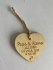 hanger hout hart papa en mama