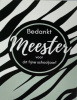 meester zebra groen zwart wit postkaart 1032147367