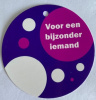 minikaartje rond voor een bijzonder iemand