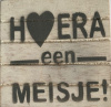 onderzetter hout wit meisje