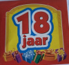 sticker 18 jaar