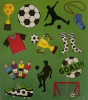 stickervel voetbal