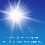 kaartje zonnestraal 114227907