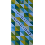 minikaartje_hartelijk_gefeliciteerd_driehoekjes_geel_groen_wit_blauw
