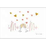 postkaart mrs en mrs
