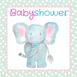 kaartje babyshower