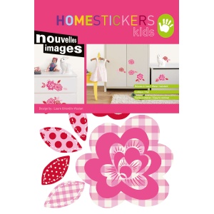 meubelstickers nouvelles images roze bloem 2