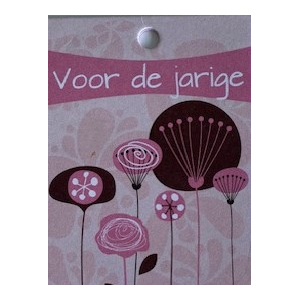 minikaartje_dubbel_voor_de_jarige_roze_met_bloemen