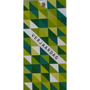minikaartje_verjaardag_driehoekjes_groen_wit