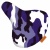 zadelhoes camouflage blauw